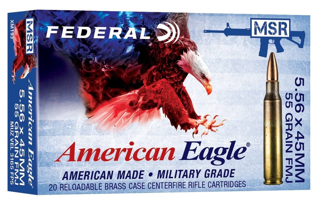 Federal American Eagle 5.56x45mm 55gr FMJ (20rd)